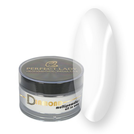 Perfect Lady  DIAMOND MULTIPOWDER all in one ACRYLIC - Clear 10ml 3064