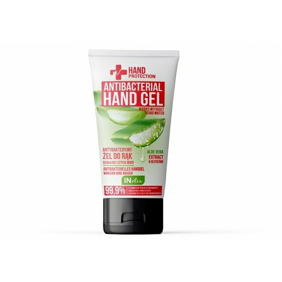 INelia Aloe Vera bezoplachový antibakteriální gel na ruce 50 ml 75089