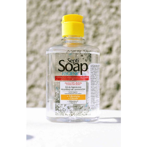 SeptiSoap Hygienic Dezinfekční bezoplachový gel na ruce a povrchy 250ml 75116