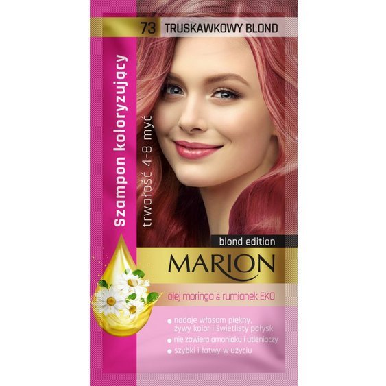 MARION Tónovací šampón 73 Blond Jahoda 40ml 7742