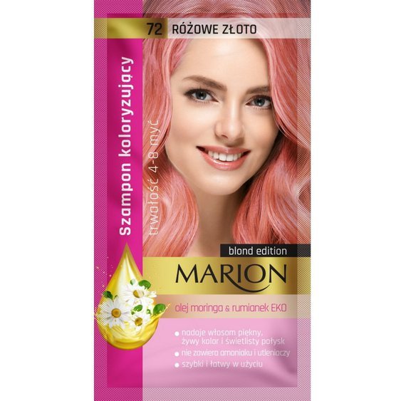 MARION Tónovací šampón 72 Růžové zlato 40ml 7743