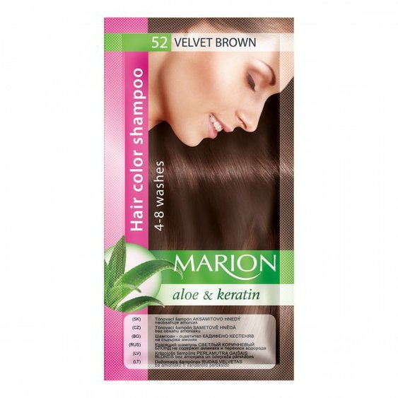 MARION Tónovací šampón 52 Velvet Brown 40ml 7770