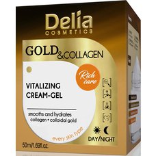 DELIA COSMETICS Gold&Collagen vitalizující krém-gel 50ml