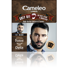 Cameleo Men Grey off barva na vlasy vousy a knír 1.0 černá 2x15ml