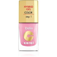 DELIA COSMETICS Coral Hybrid gel lak na nehty 31 Světle perlová Růžová 11ml