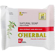 O`Herbal přírodní mýdlo s extraktem Goji a červenou hlínou 100g