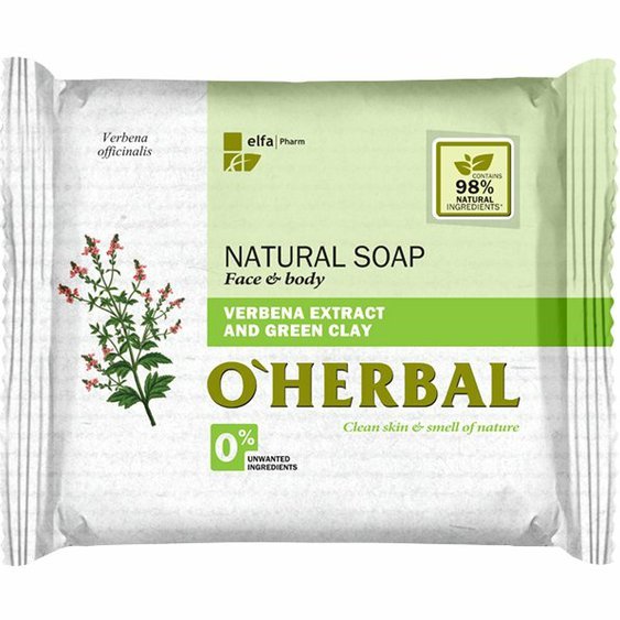 O`Herbal přírodní mýdlo s extraktem Verbena a zelenou hlínou 100g 96096
