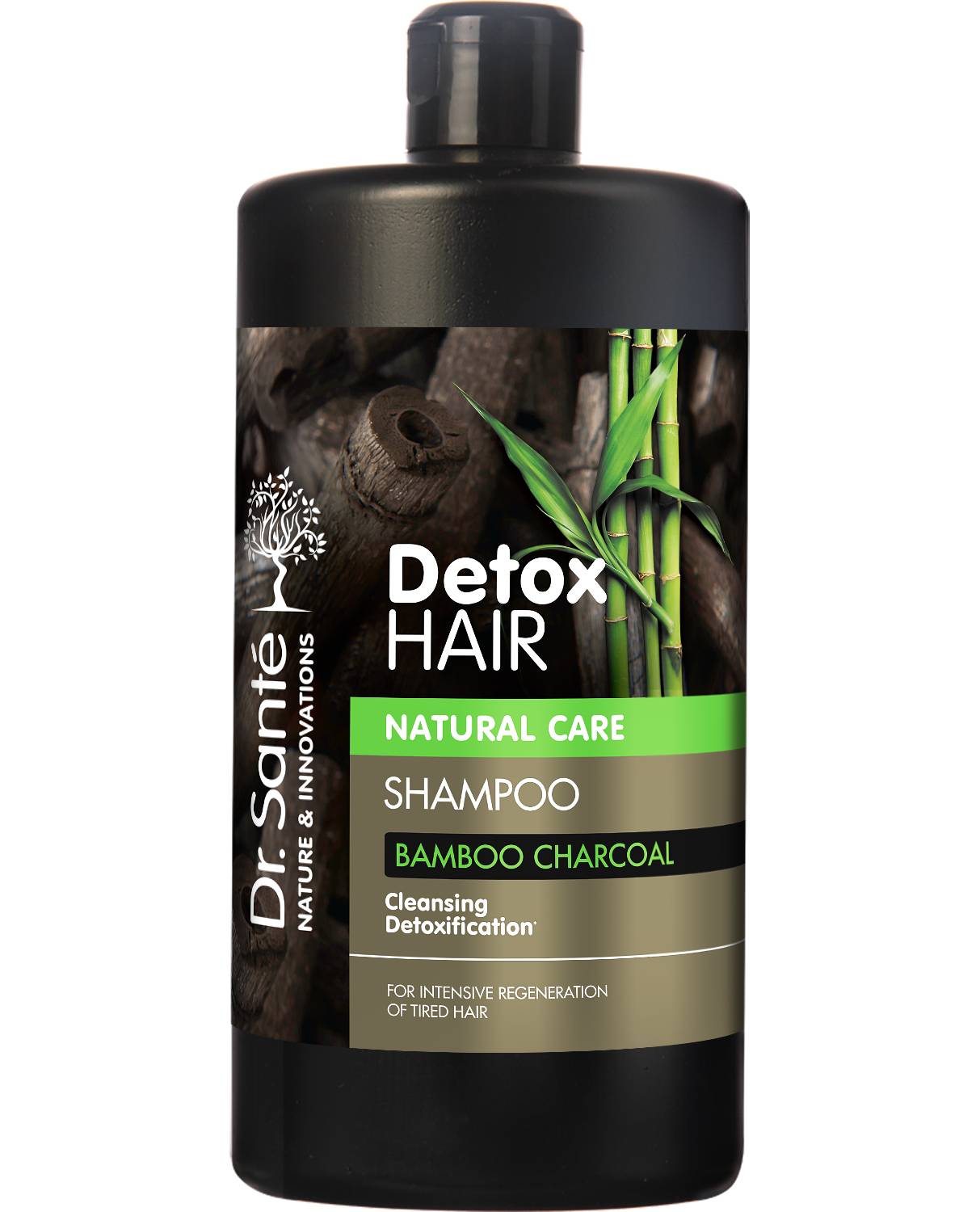 Dr. Santé Detox Hair šampon na vlasy s aktivním uhlím z bambusu 1000 ml
