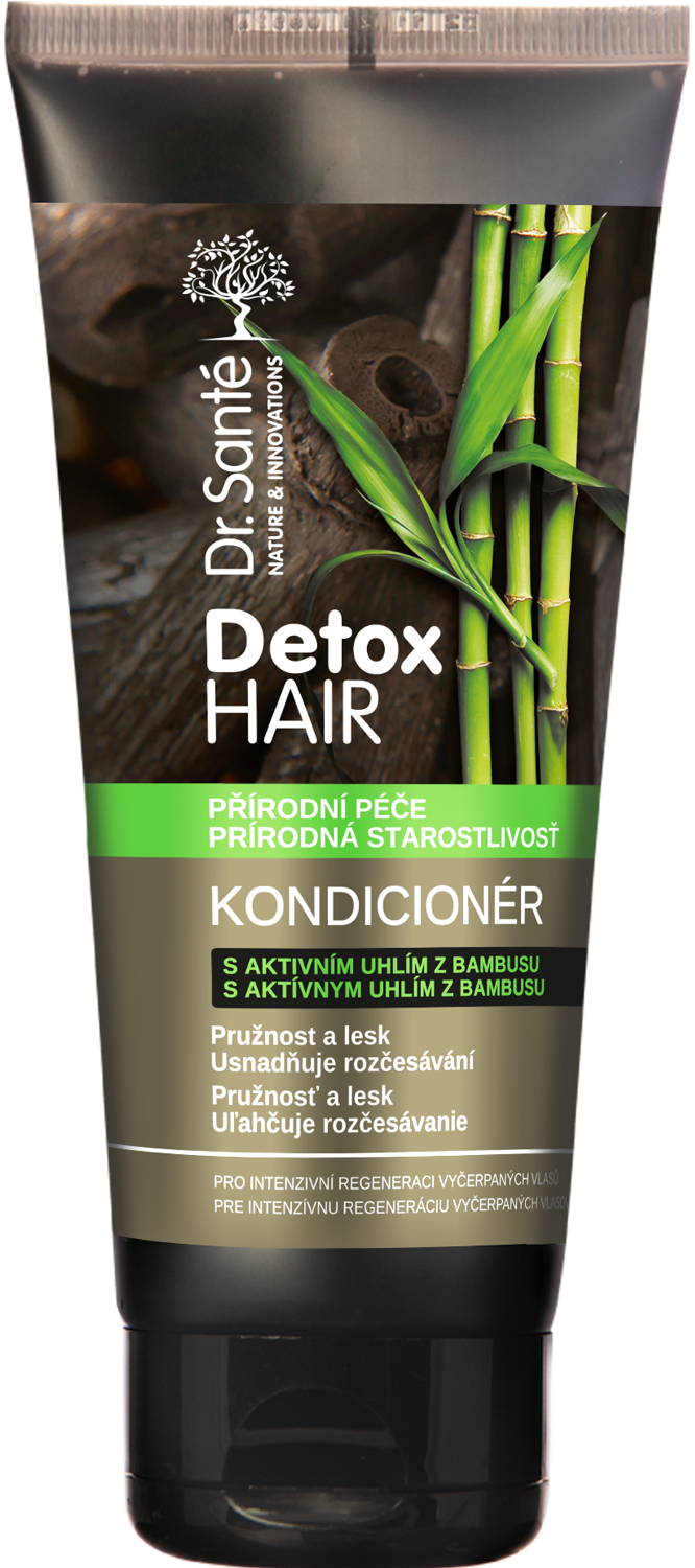 Dr. Santé Detox Hair kondicionér na vlasy 200 ml - s aktivním uhlím z bambusu