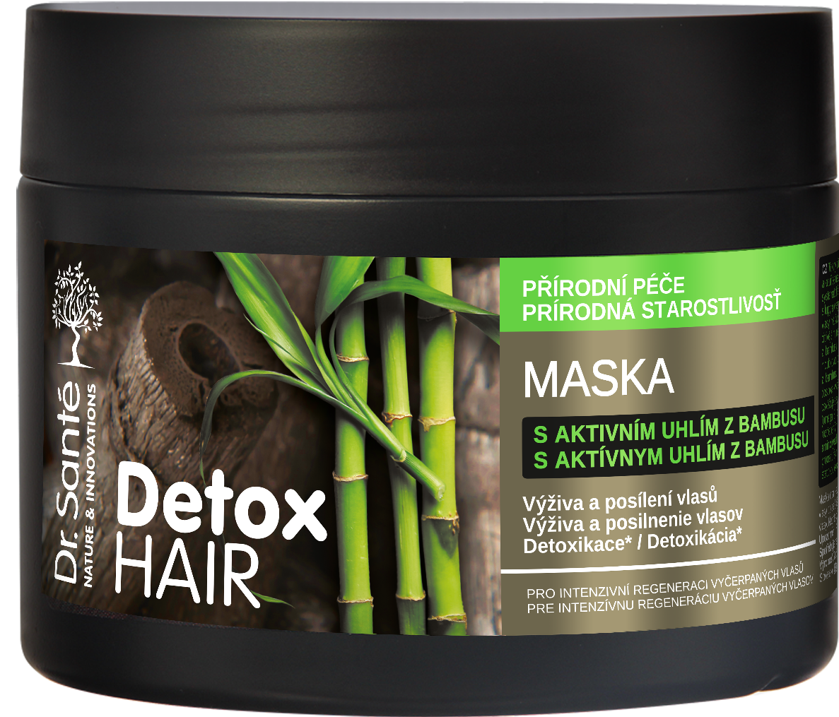 Dr. Santé Detox Hair maska na vlasy 300ml - s aktivním uhlím z bambusu