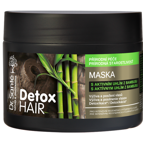 Dr. Santé Detox Hair maska na vlasy 300ml - s aktivním uhlím z bambusu 96314