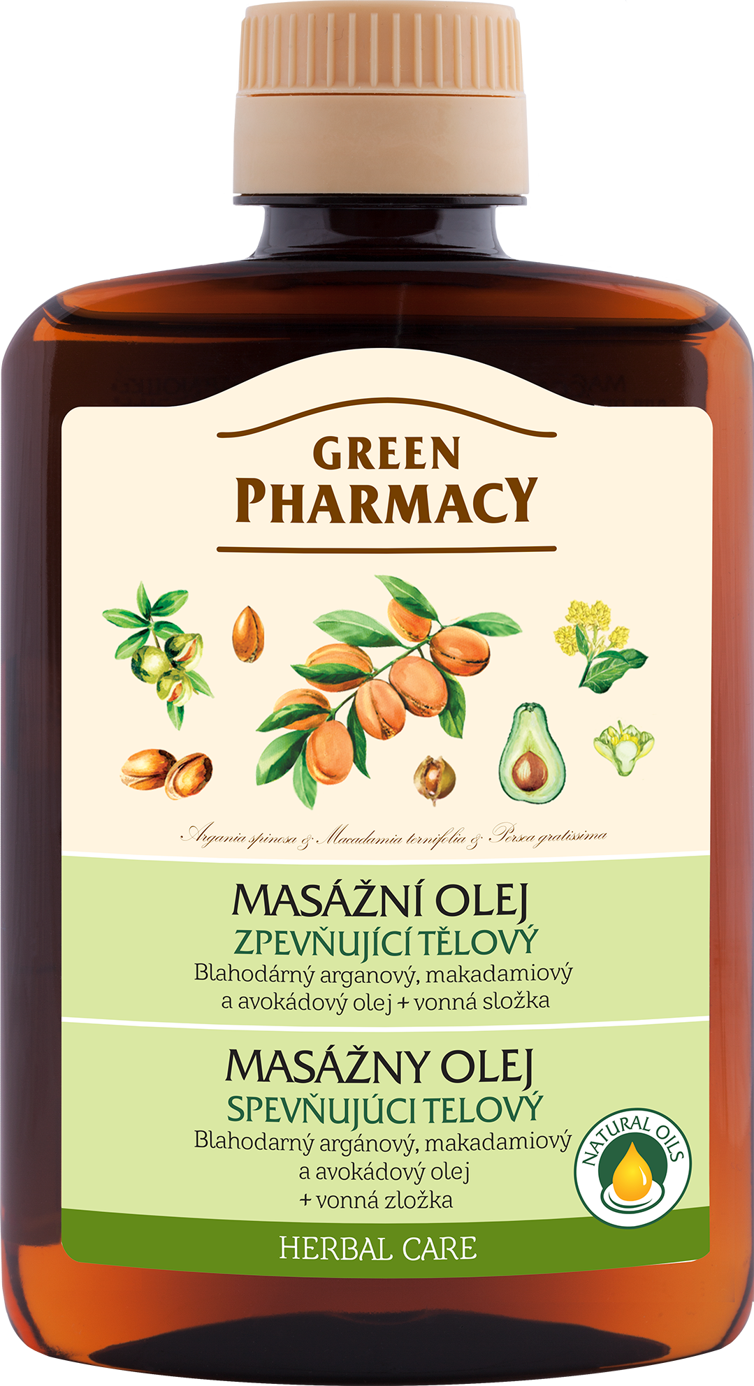 GREEN PHARMACY masažní olej zpevňující tělo 200 ml