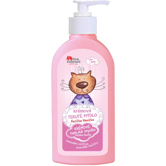 PINK ELEPHANT Tekuté mýdlo krémové Kočička Hanička 250ml 96451