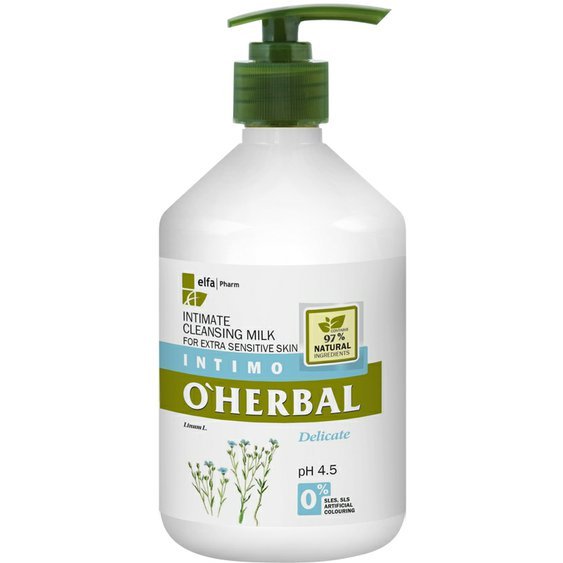 O’Herbal čistící mléko pro intimní hygienu 500 ml 96520