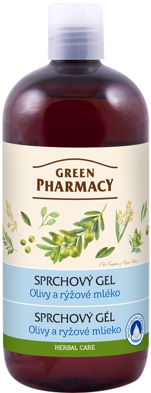 Green Pharmacy sprchový gel Olivy a rýžové mléko 500 ml