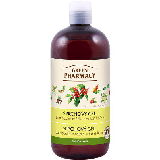 Green Pharmacy sprchový gel   Bambucké máslo a zelená káva 500 ml   96563