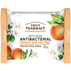 Green Pharmacy Tuhé mýdlo s antibakteriálním účinkem Pomeranč a Čajovník 100g