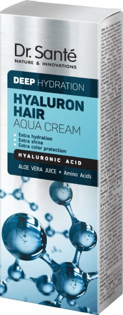Dr. Santé Hyaluron Deep Hydratin tekutý krém pro suché, matné a lámavé vlasy 100ml