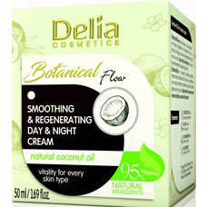 Delia BOTANICAL FLOW Kokosový regenerační a vyhlazující pleťový krém den a noc 50ml 99652
