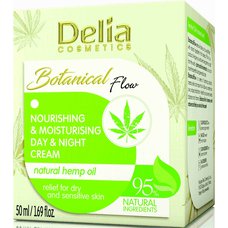 Delia BOTANICAL FLOW Cannabis Výživný a hydratační pleťový krém den a noc 50ml 99654